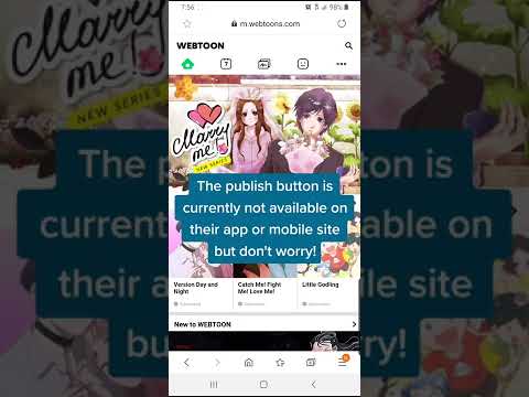 Publicar un webtoon en el teléfono Hacer un cómic webtoon #shorts