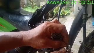 Pasang tali gas karburator PE24 Kawasaki ZX 130 @Bengkellll