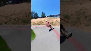 SKATING A CRAZY DOWNHILL PUMP TRACK - #skateboarding #landyachtz