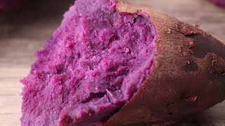 Many people steamed purple potatoes on the first step is wrong, so steamed to sweet and soft.