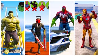 SUPERHERO MEGA BATTLE #130 MARVEL AND SUPERHERO HULK VS SPIDERMAN VS SPIDERHULK VS IRONMAN