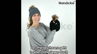 Pompon-Pferdeschwanz-Mütze | Norsacke