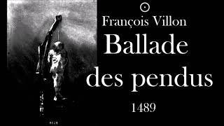 François Villon   la Ballade des pendus lu par Gérard Philipe