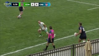 Quick Lineout: CCIG LIFE WEST v COLLEGIATE AA (Troy Lockyear) RugbyTown 7s Pool Play 2019