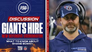 Giants Hire NEW Defensive Coordinator | What To Know About Shane Bowen