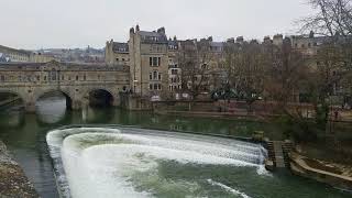 Pulteney Bridge and Pulteney Weir - Bath, Somerset, UK