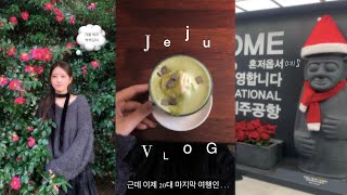 VLOG. 20대 마지막 겨울 제주여행 브이로그 / 감귤체험 • 함덕 • 동백꽃 •한라수목원 • 보라지붕