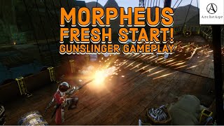 Morpheus Fresh Start! Day 1, Gunslinger gameplay! ArcheAge Asia