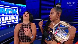 Bianca Belair Confronts Bayley