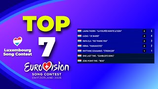 🇱🇺 Luxembourg Song Contest 2025 | Voting Simulation | Your Top 7 (Luxembourg Eurovison 2025)