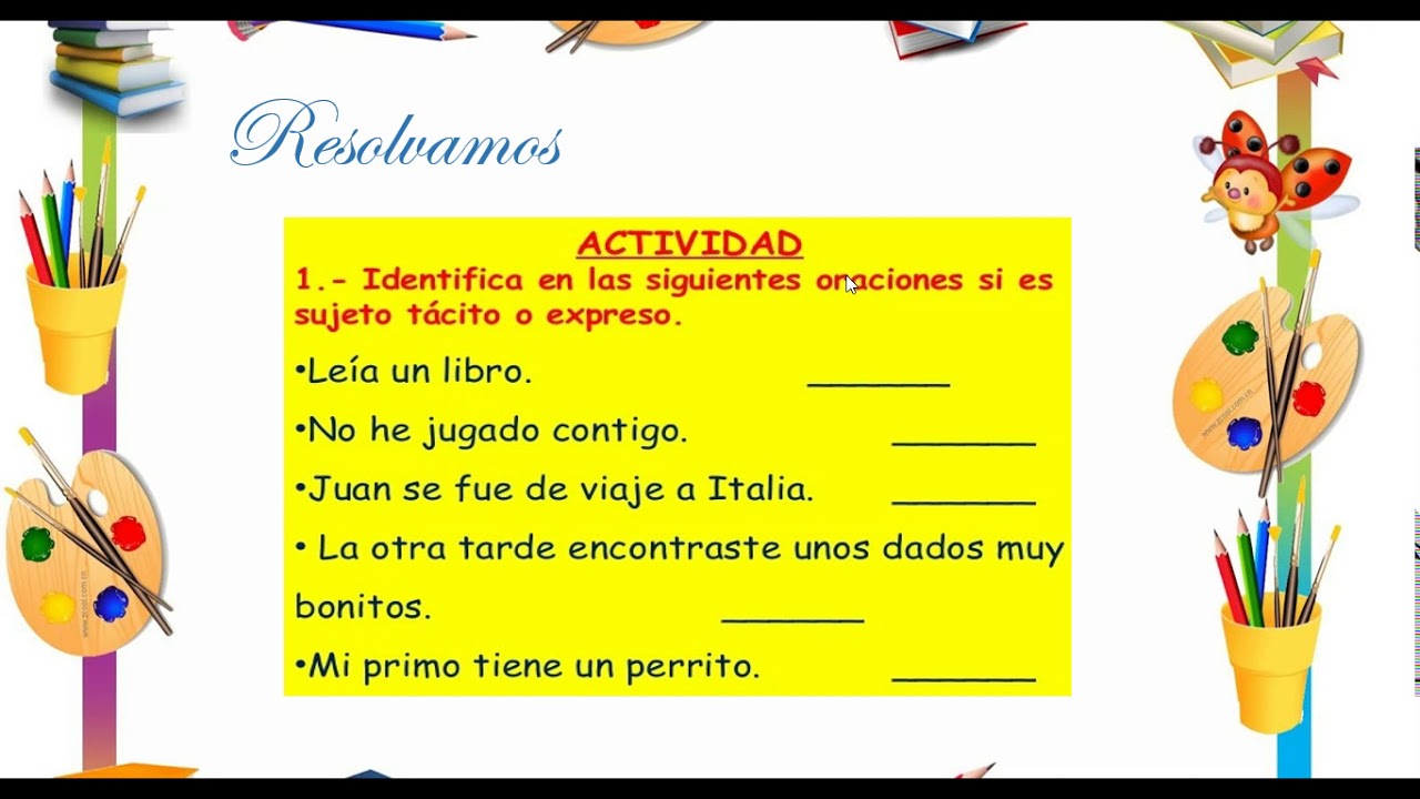 4 Lenguaje Sujeto Tácito Youtube