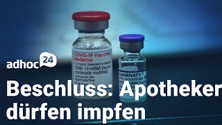 Merkel für Impfpflicht / Apotheker sollen impfen / Spahn legt Listen vor / E-Rezept soll 2022 kommen