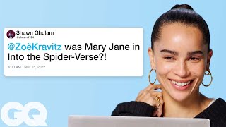 Zoë Kravitz Replies to Fans on the Internet | Actually Me | GQ