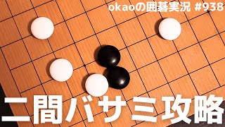 コスミツケの追及をかわす、小目の二間バサミ攻防解析【囲碁実況#938】