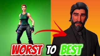 ranking every skin in fortnite battle ro - fortnite worst skins