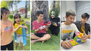 Good friend vs bad friend ‼️ Noob Pro Hacker Plane Toys 🚁 Linh Nhi