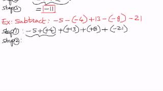 Integers-Subtraction-Examples # 3