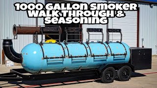 How To Season An Offset Smoker - My New 1000 Gallon Offset Smoker