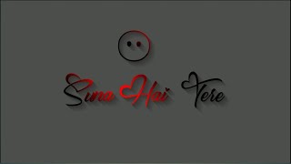 Suna Hai Tere Dil Pe Mera❤ | New Song Lyrics Black Screen Lyrics Status | Lofi | New Pop Status