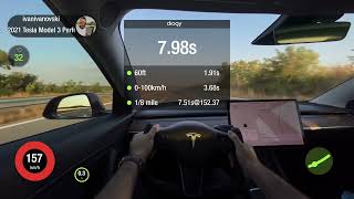 Tesla Model 3 Performance 1/4mile (dragy)