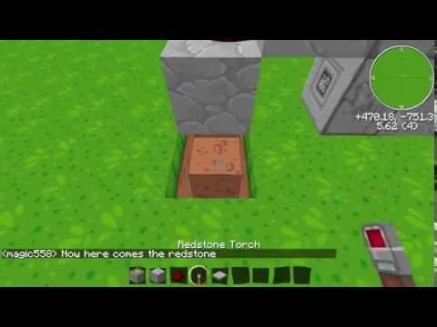 Minecraft Tutorial Piston Door 1.6.4 Minecraft Tutorial Piston Door 1.6.4
