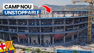Camp Nou Update | Compression Ring Accelerates & Panels Reach Level 2 - May 2026
