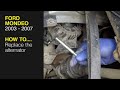 How to Replace the alternator on a Ford Mondeo 2003 to 2007