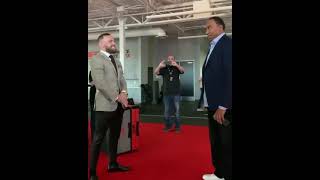 Conor McGregor Meets Stephen A Smith At UFC 264
