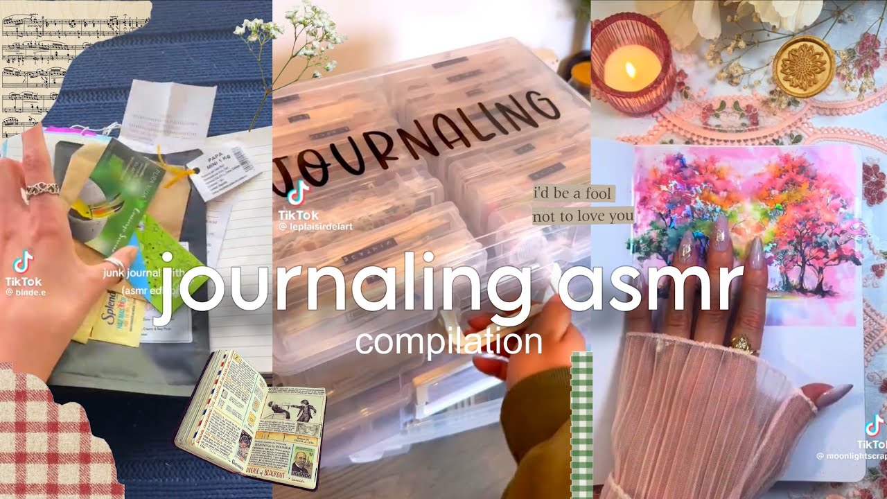Journaling Asmr Compilation Youtube