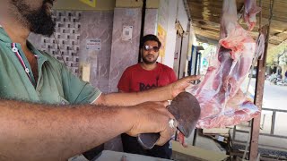 AWESOME MUTTON CUTTING SKILLS //KIRAN MEAT CUTTING//ROYAL MUTTON SHOP KARIMNAGAR MOKHARAM