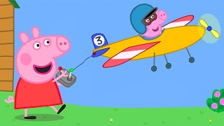 Peppa Pig And George Fly A Toy Plane | Kids TV And Stories
