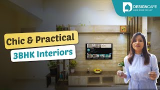 3BHK Home Tour: Stylish \u0026 Functional Interior Design #designcafehomes