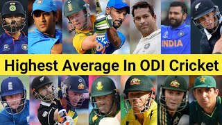 Highest Average In ODI Cricket 🏏 Top 25 Batsman 🔥 #shorts #viratkohli #rohitsharma #msdhoni