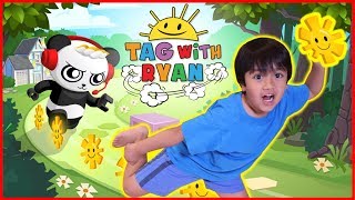 Ryan Plays Tag with Ryan Game on iPad with Mommy!  Ryan VS Mommy Who scores higher Challenge!