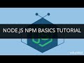 Node.js NPM Basics Tutorial | Node.js Tutorial | Node.js Tutorial for Beginners | Edureka