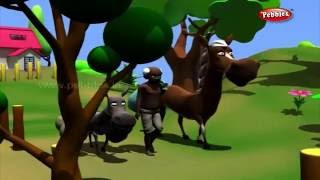 Horse and Donkey | 3D Panchatantra Tales in Marathi | 3D Moral Stories in Marathi
