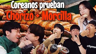 COREANOS REACCIONAN A CHORIZO Y MORCILLA (CHORIPAN) POR PRIMERA VEZ [Pandita Chan]