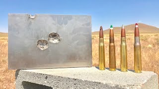 50 CAL VS TITANIUM AT 90 DEGREES (Not a good idea AT ALL )