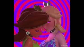 Daisy and Rosalina Kiss