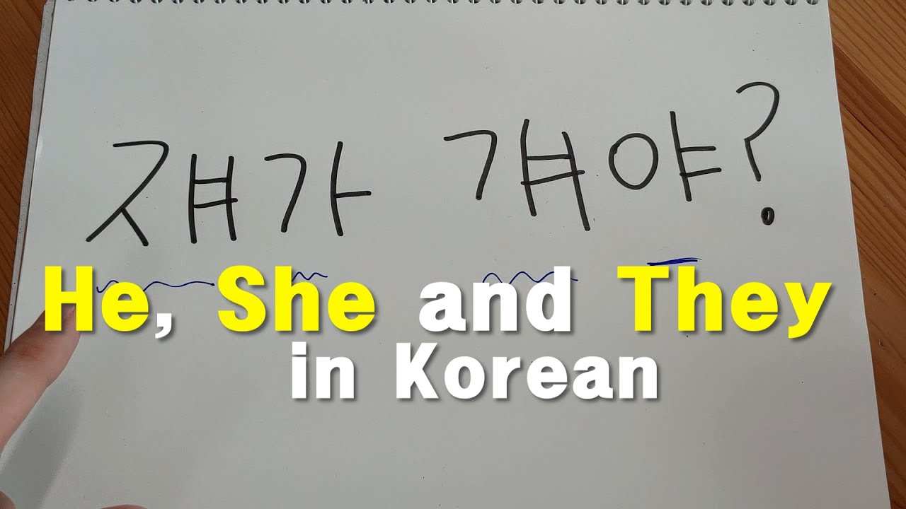 How to Say "He, She, They" in Korean | Pronouns