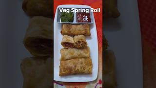 Veg Spring Roll Yummy 😋 #shortvideo #ytshorts #like #food #recipe #delicious #springroll #cooking