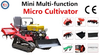 Multi Functional Caterpillar Mini Rotary Cultivator