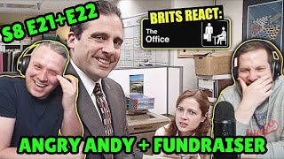 British Guys HILARIOUS The Office Reaction | Season 8 Episodes 21 + 22