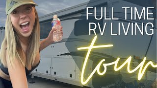 Tour the RV we live in FULL TIME / 2022 Jayco North Point 377RLBH #fulltimerv #jayco #nomad #tour