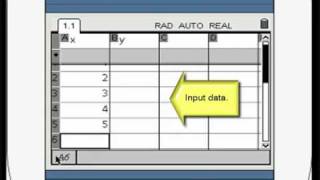TI-Nspire Mini-Tutorial: Graphing a Scatterplot