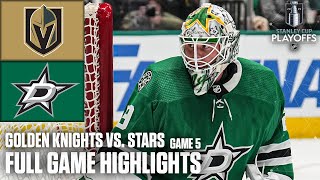 1st Round: Vegas Golden Knights vs. Dallas Stars Game 5 | Full Game Highlights