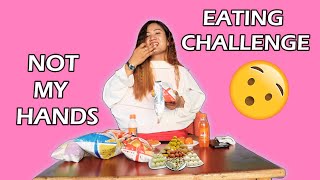 Not my hands/arms EATING CHALLENGE😲 || sigi challenge simadi ei nokpa control ngamkhidre😂|| #AIAVids