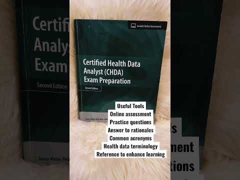 Best Certified Healthcare Data Analyst Study Guide…#shorts #chda #ahima #certification #youtubeshorts