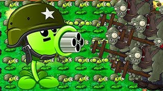 Plants vs Zombies Hack - Gatling Pea vs Gargantuar Zombies