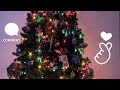 50代アメリカ生活vlog アメリカのクリスマスツリーの飾り方 オーナメント紹介 decorate the christmas tree with me